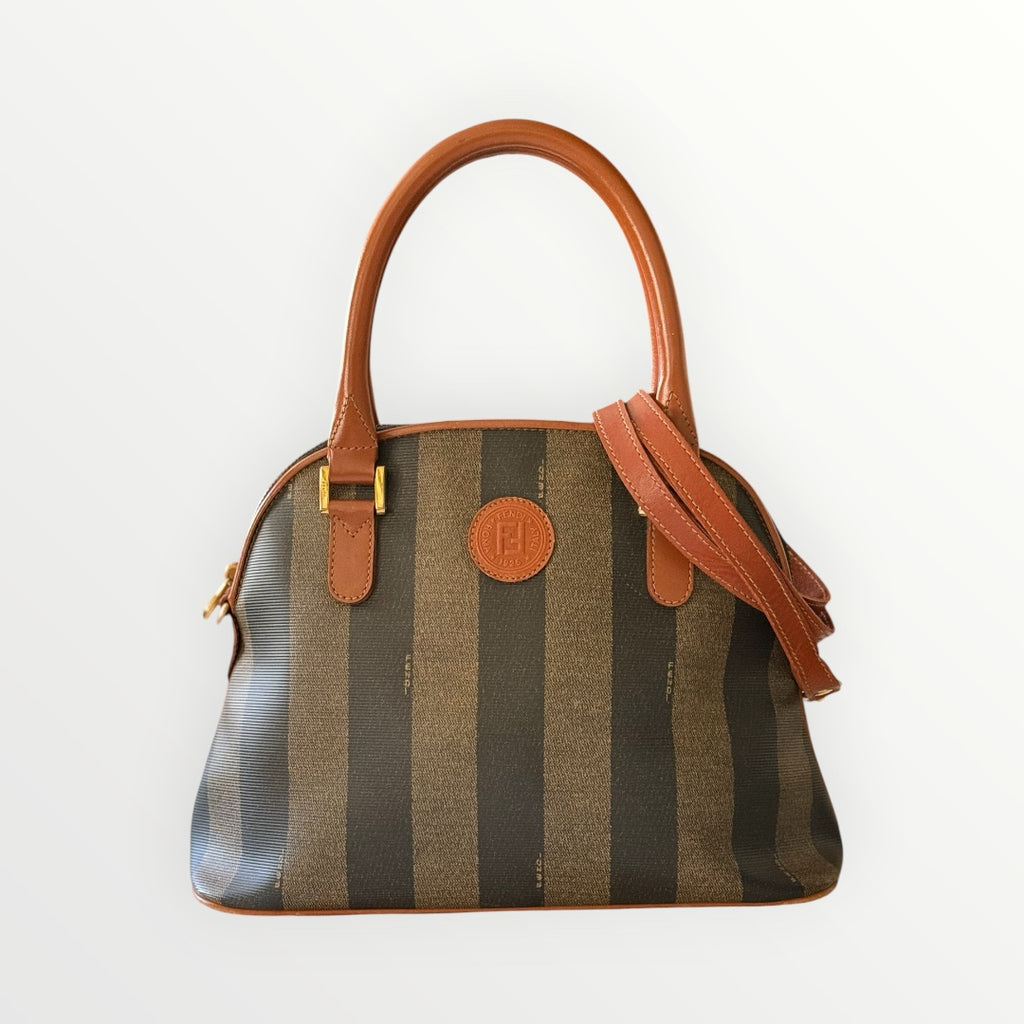 FENDI PEQUIN STRIPE DOME BAG