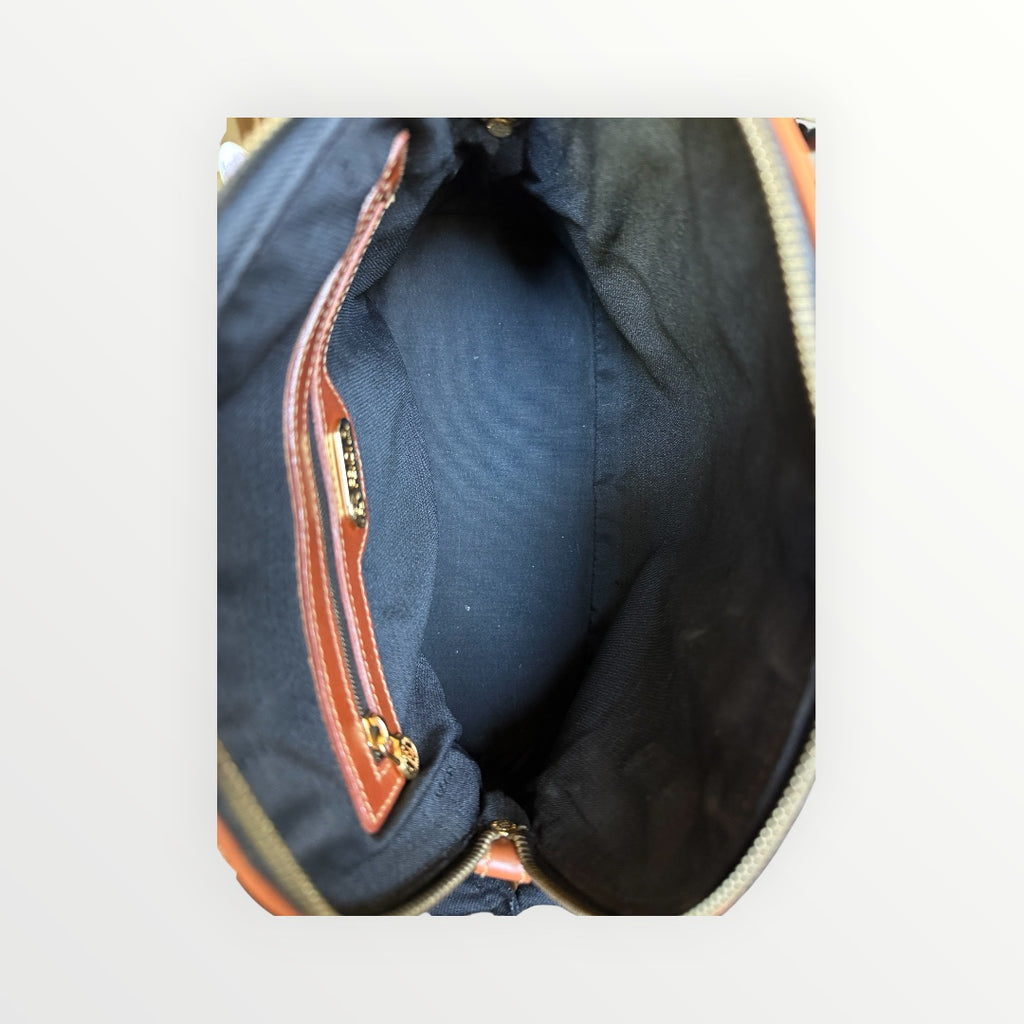 FENDI PEQUIN STRIPE DOME BAG