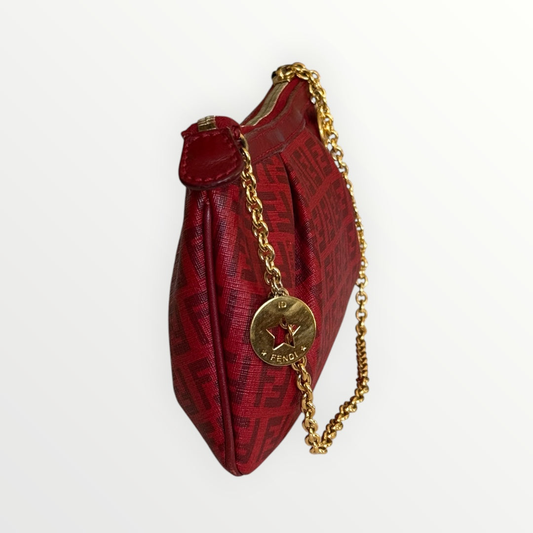 FENDI ZUCCHINO CHARM CHAIN POCHETTE