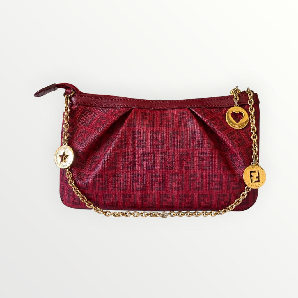 FENDI ZUCCHINO CHARM CHAIN POCHETTE