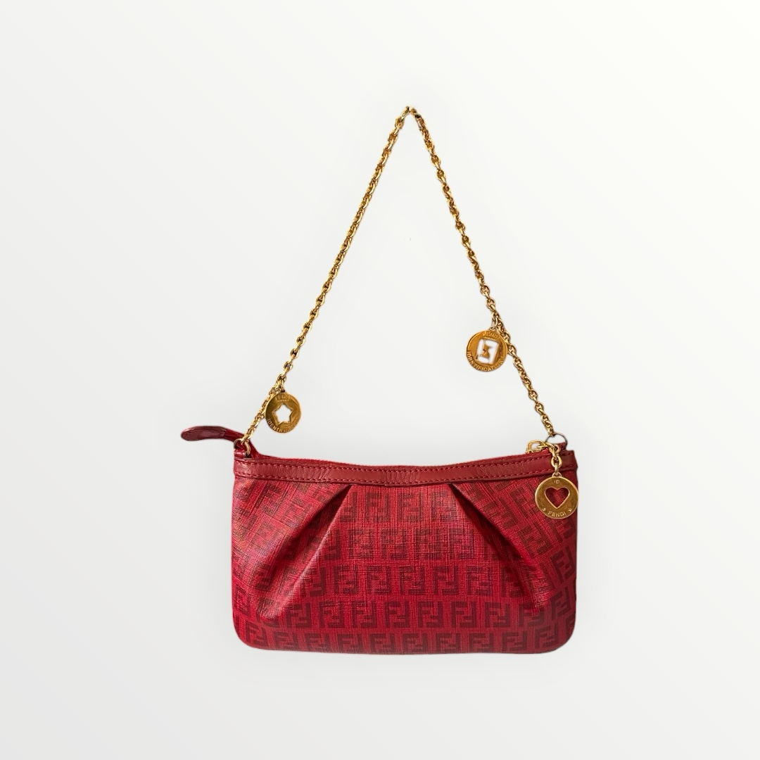 FENDI ZUCCHINO CHARM CHAIN POCHETTE