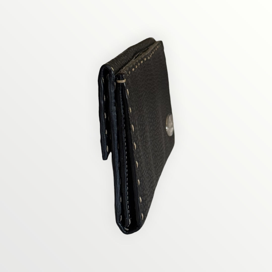 FENDI SELLERIA CUOIO ROMANO CONTINENTAL WALLET