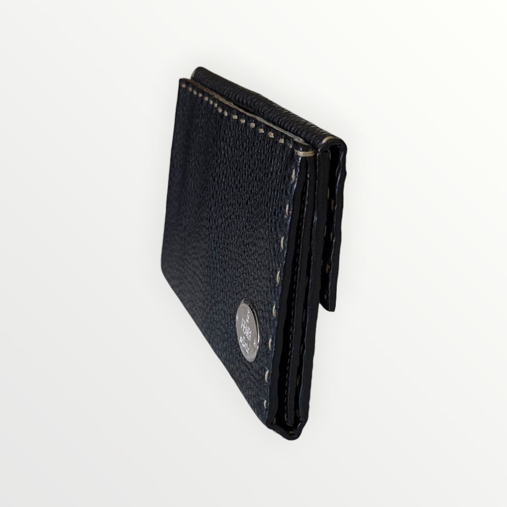 FENDI SELLERIA CUOIO ROMANO CONTINENTAL WALLET