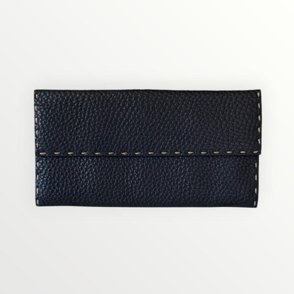 FENDI SELLERIA CUOIO ROMANO CONTINENTAL WALLET