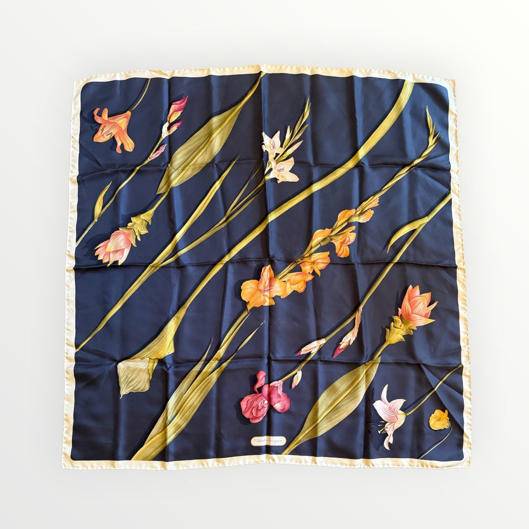 FERRAGAMO BOTANICAL SILK SCARF