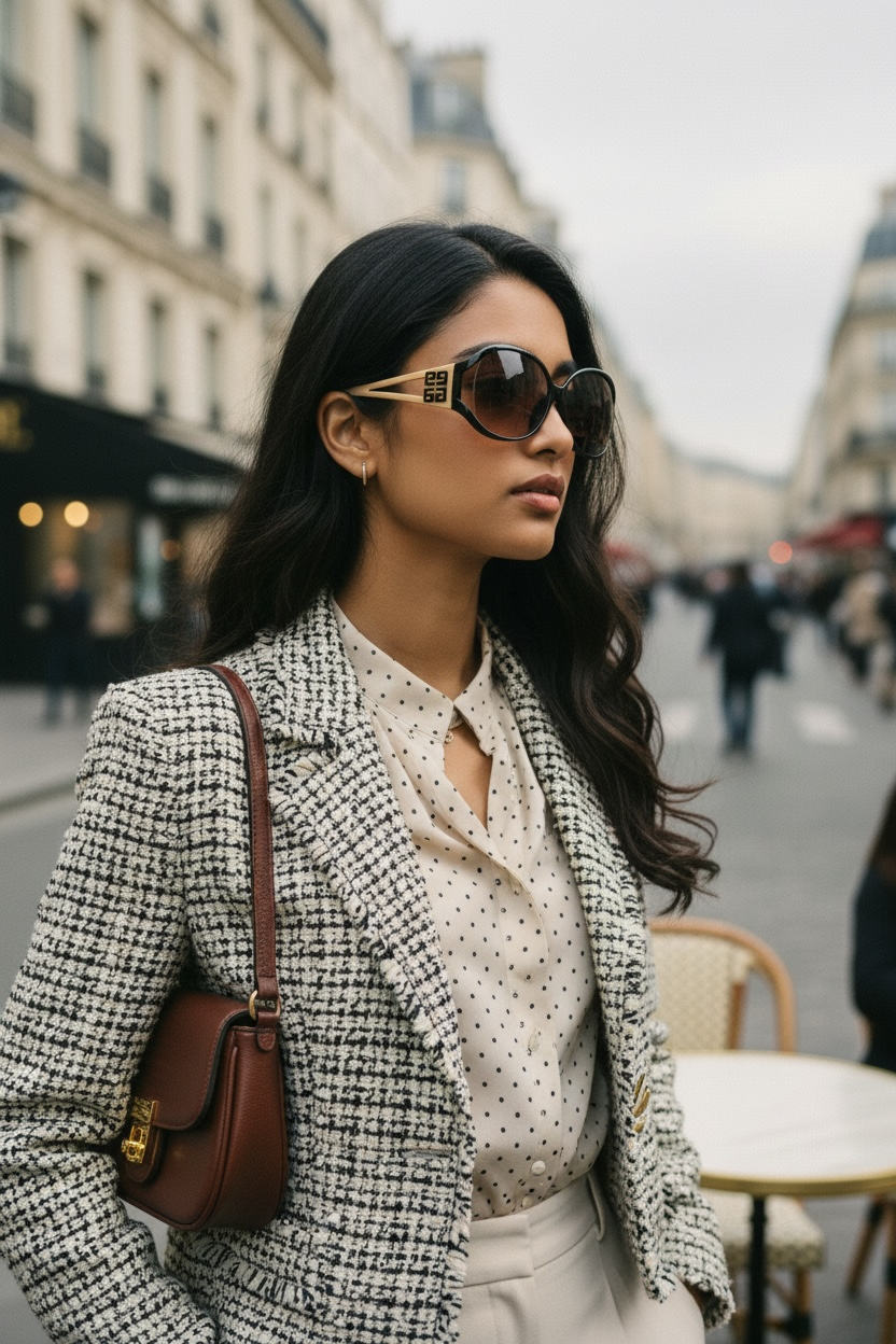 GIVENCHY OVERSIZED OVAL 4G SUNGLASSES
