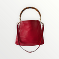 GUCCI BAMBOO LEATHER HOBO BAG
