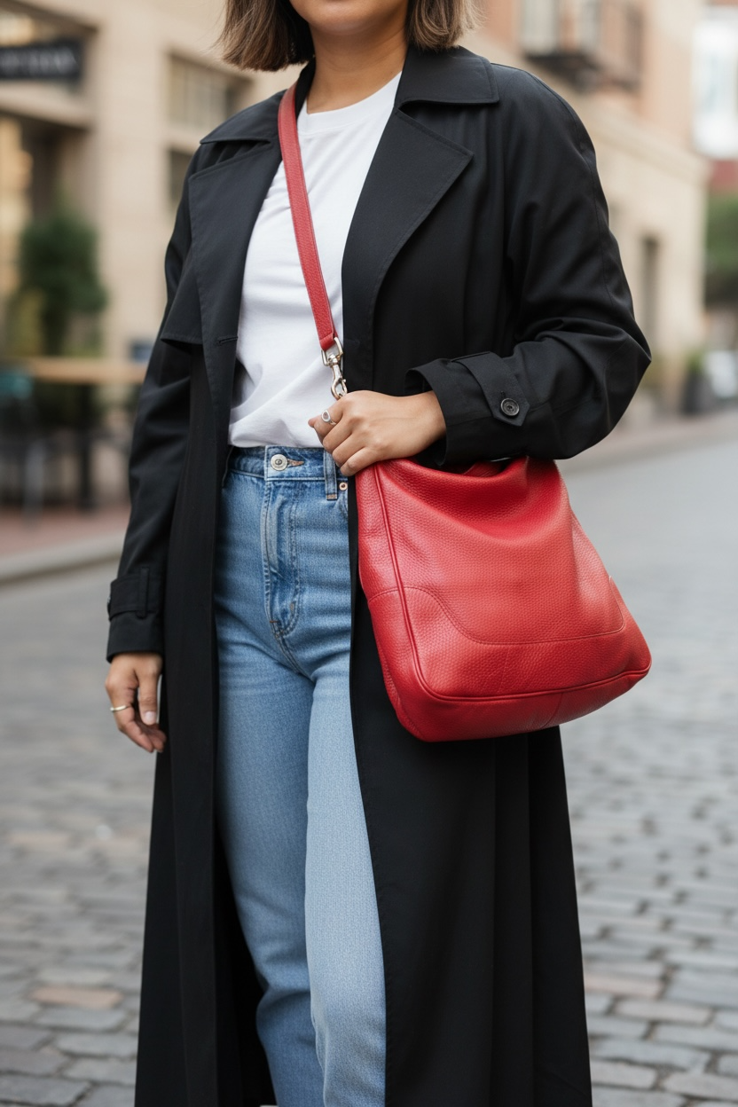 GUCCI BAMBOO LEATHER HOBO BAG