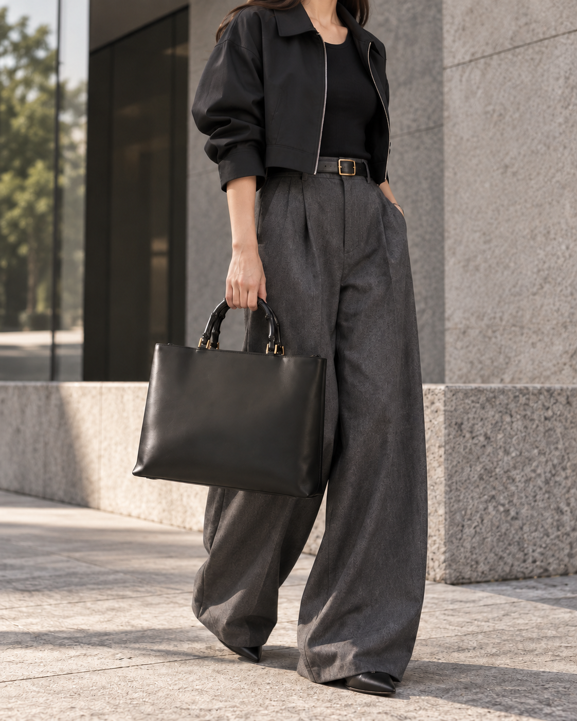 GUCCI BAMBOO LEATHER TOTE