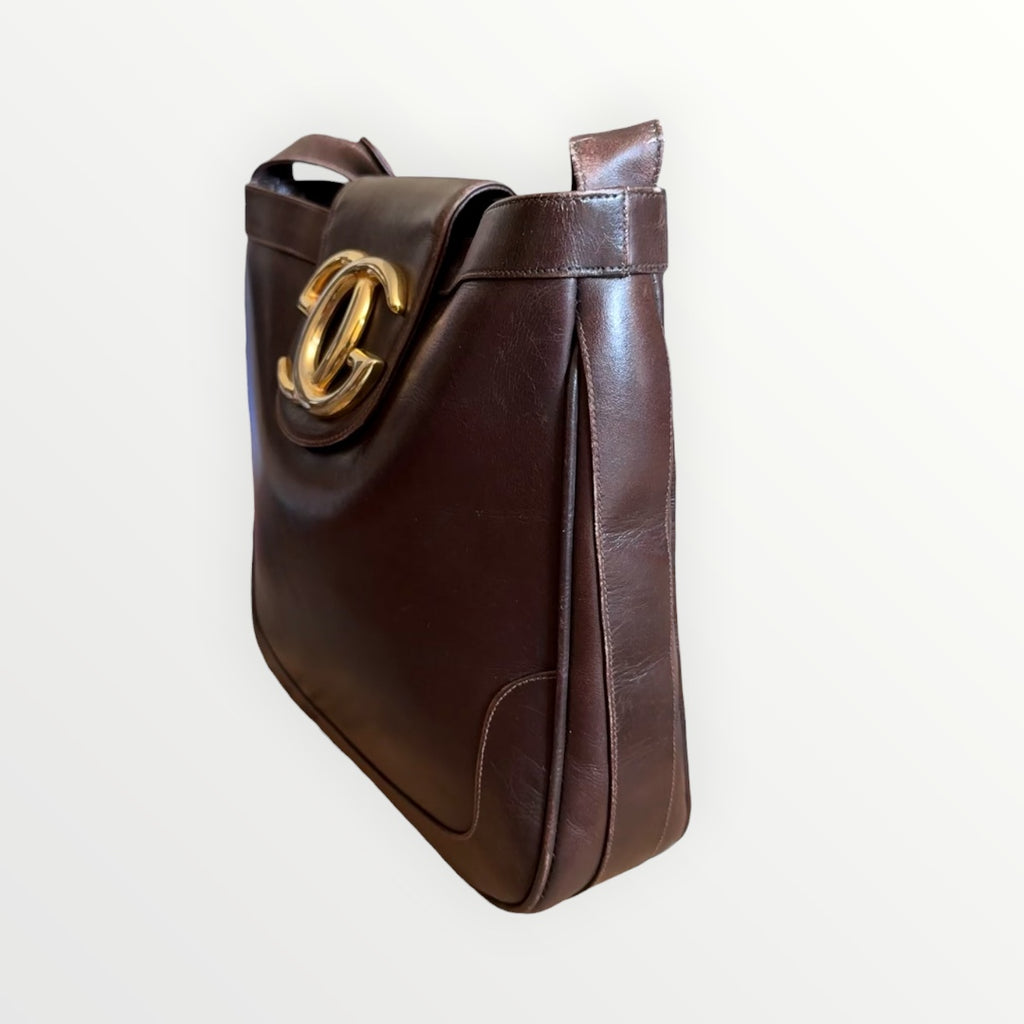 GUCCI LEATHER SHOULDER BAG