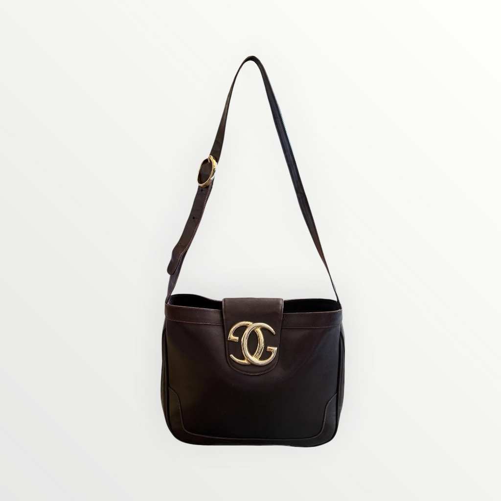 GUCCI LEATHER SHOULDER BAG