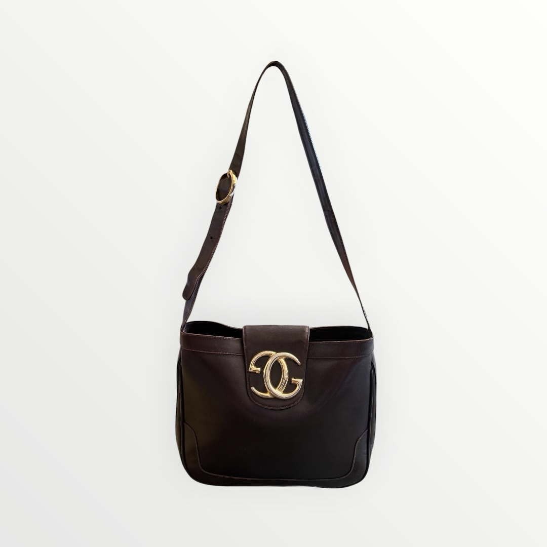 GUCCI LEATHER SHOULDER BAG