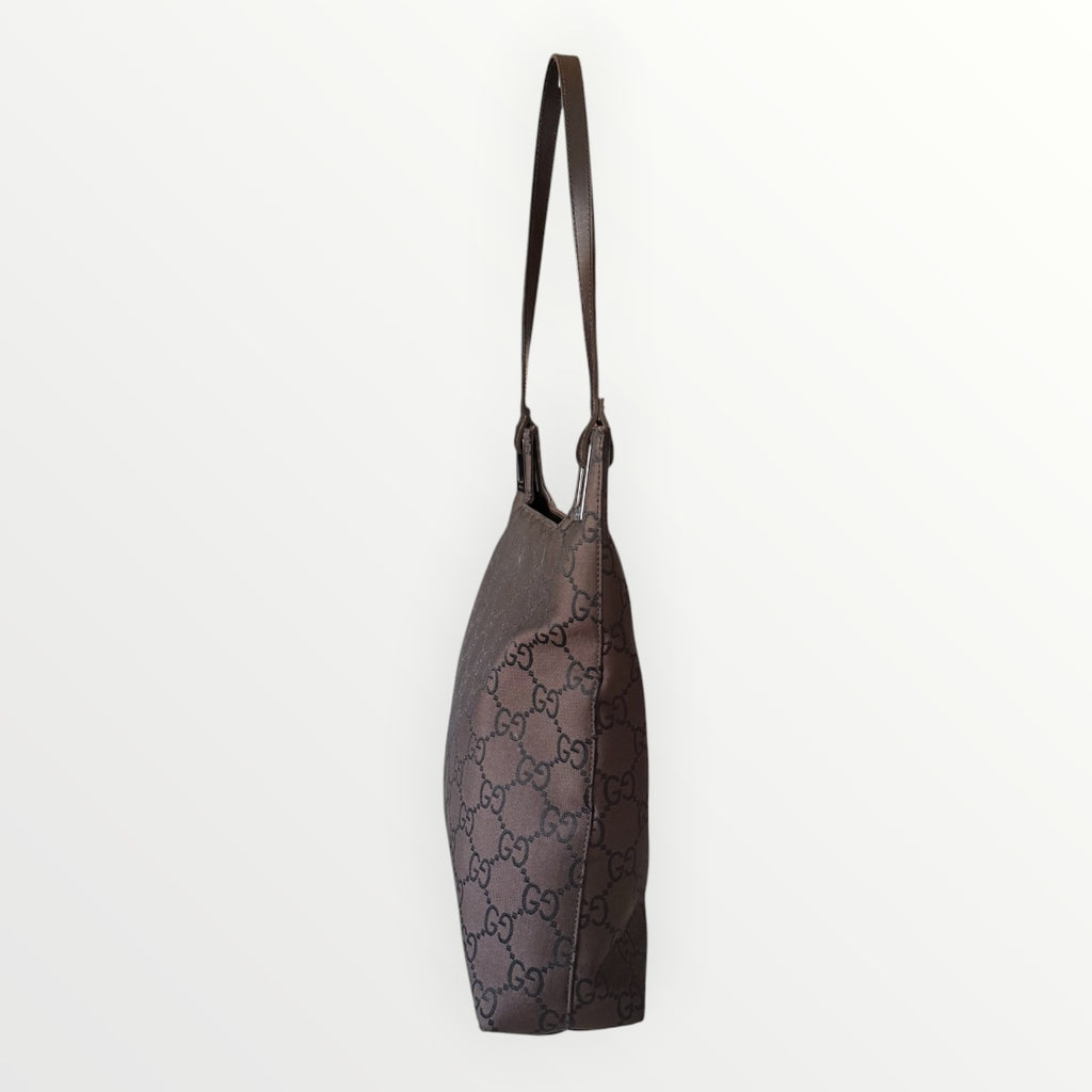 GUCCI GG MONOGRAM CANVAS SHOULDER BAG