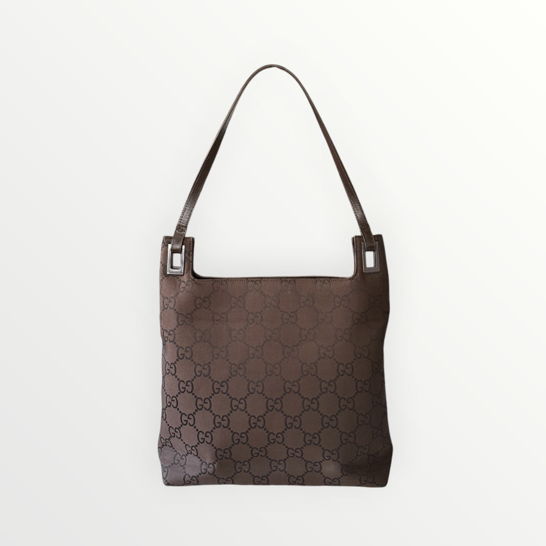 GUCCI GG MONOGRAM CANVAS SHOULDER BAG