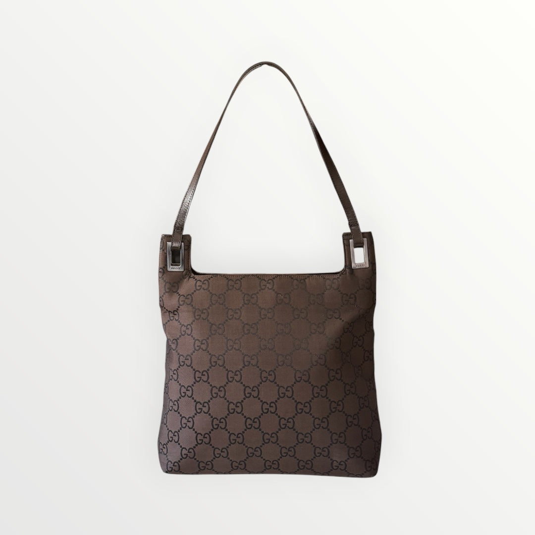 GUCCI GG MONOGRAM CANVAS SHOULDER BAG