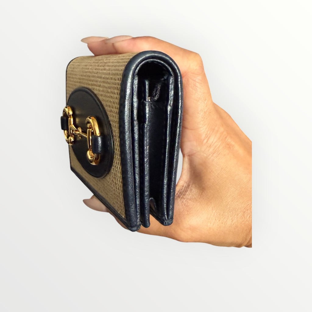 GUCCI HORSEBIT 1955 SMALL WALLET