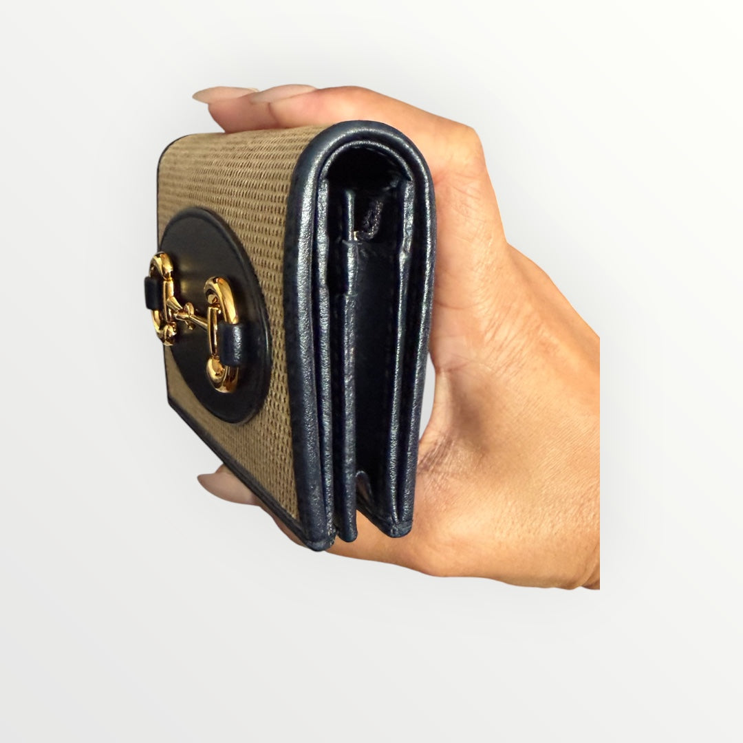 GUCCI HORSEBIT 1955 SMALL WALLET
