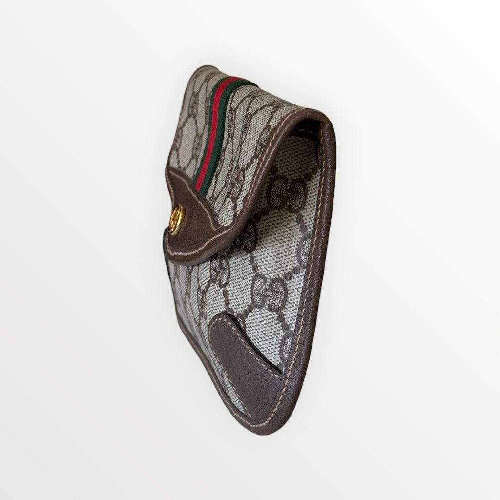 GUCCI GG SUPREME SHERRY LINE POUCH