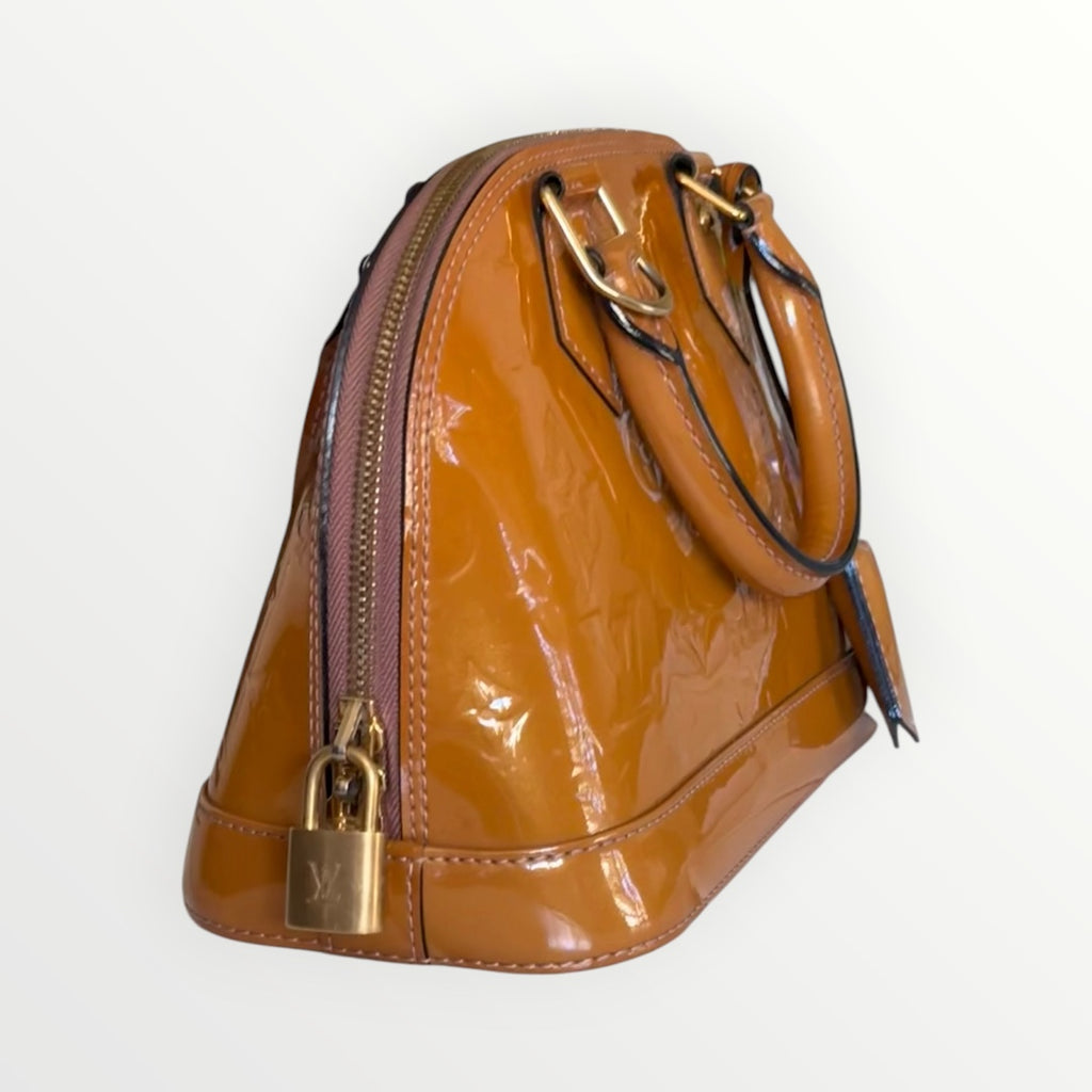 LOUIS VUITTON ALMA BB MONOGRAM VERNIS