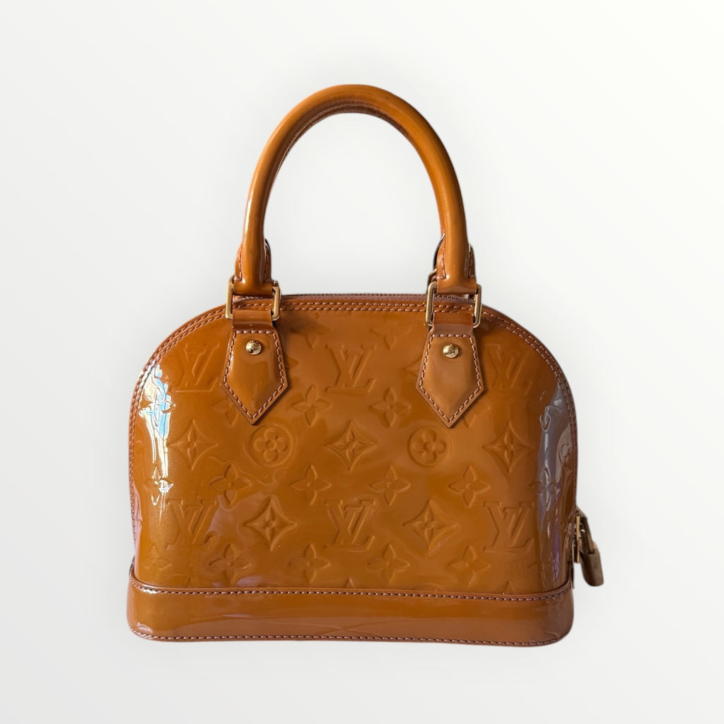LOUIS VUITTON ALMA BB MONOGRAM VERNIS