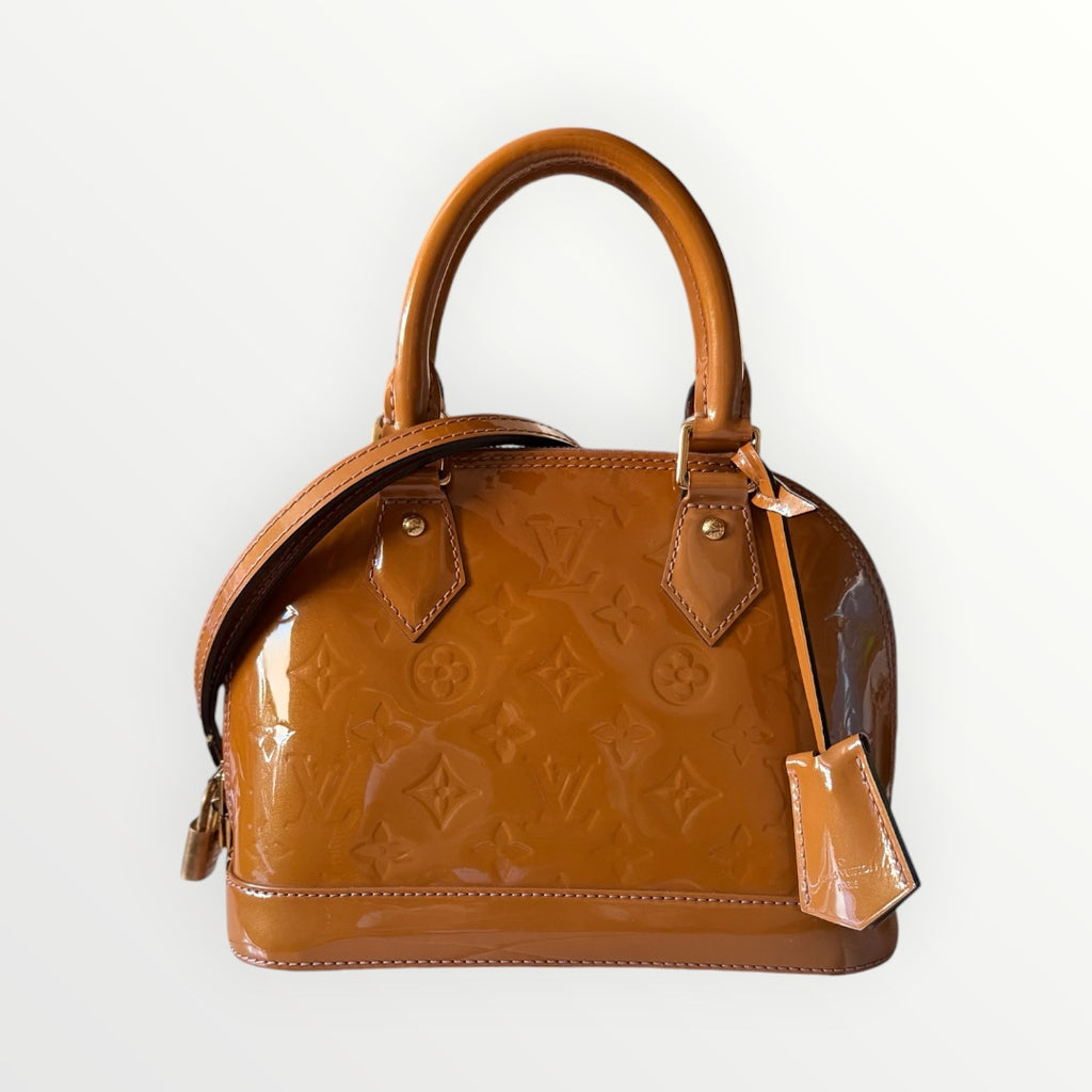 LOUIS VUITTON ALMA BB MONOGRAM VERNIS