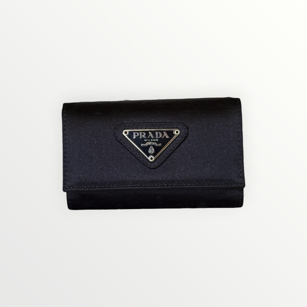 PRADA TESSUTO NYLON 6-HOOK KEY CASE