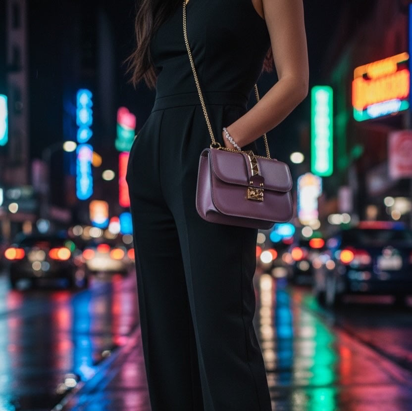 VALENTINO GARAVANI GLAM LOCK SMALL SHOULDER BAG
